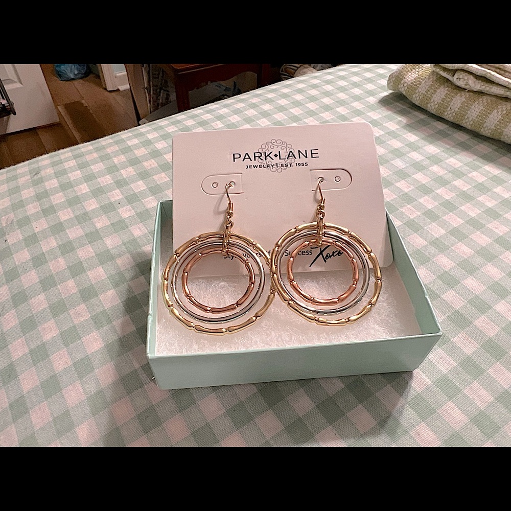 Park Lane tri color bamboo earrings